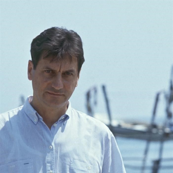 Un altro dei ritratti esposti: Claudio Magris a Punta Salvore, Istria (foto D. De Marco)