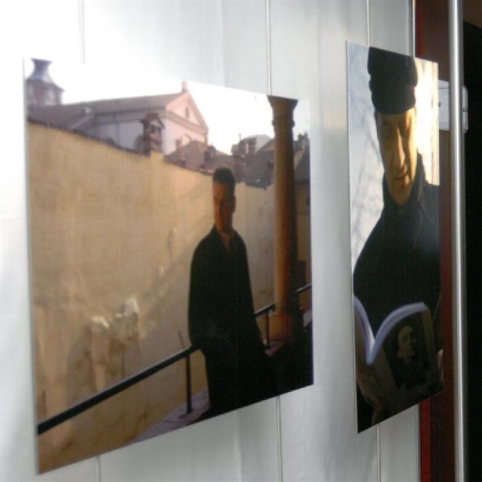 Claudio Magris visita la mostra